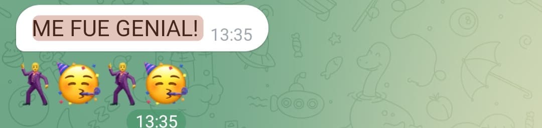 «ME FUE GENIAL!»