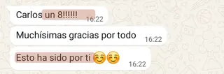 «Carlos, un 8. Esto ha sido por ti»