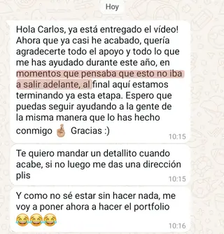 «En momentos que pensaba que esto no iba a salir adelante… al final aquí estamos»