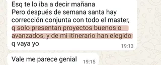 «Solo presentan proyectos buenos o avanzados, y de mi itinerario han elegido que vaya yo»