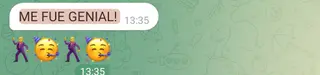 «ME FUE GENIAL!»